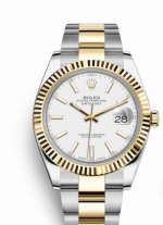 Swiss Relica Rolex Datejust 2-Tone White Dial 41mm Watch_th.png